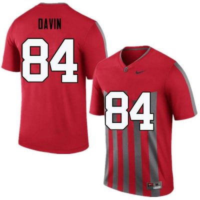 Men's Ohio State Buckeyes #84 Brock Davin Throwback Nike NCAA College Football Jersey December RPE2044WS